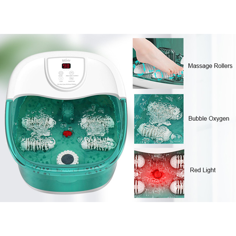 Massageador de banho de spa para pés MM-20A-3 com calor e quatro grandes rolos de massagem