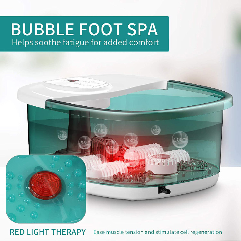 Massageador de banho de spa para pés MM-20A-3 com calor e quatro grandes rolos de massagem