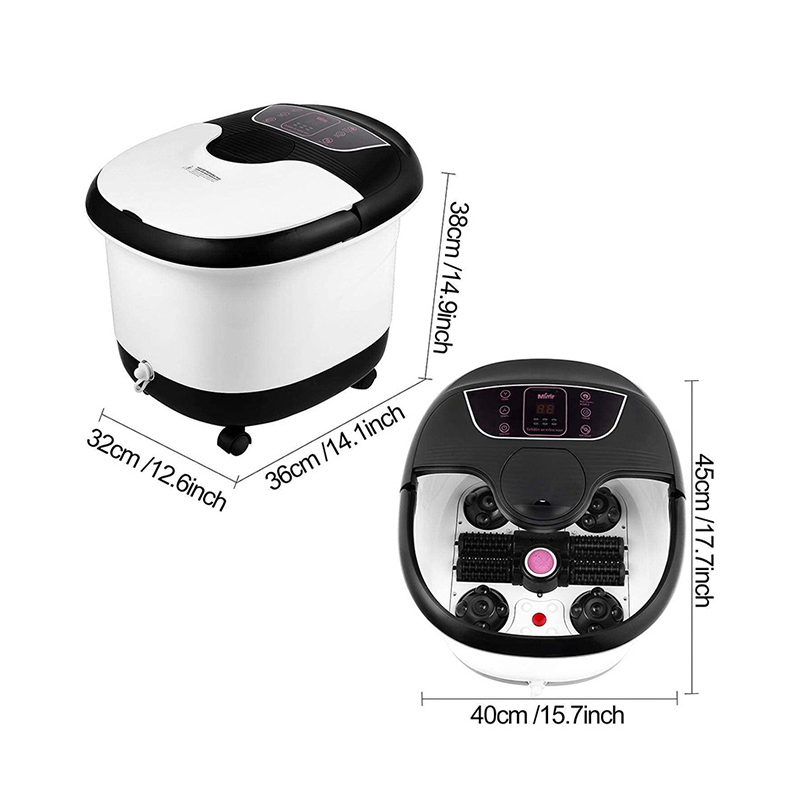 Massageador automático do banho dos termas do pé de MM-18C com rolos da massagem 8pcs e pedra-pomes