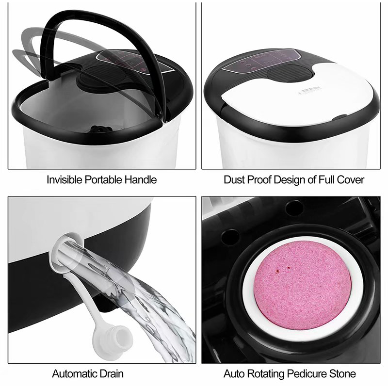 Massageador automático do banho dos termas do pé de MM-18C com rolos da massagem 8pcs e pedra-pomes