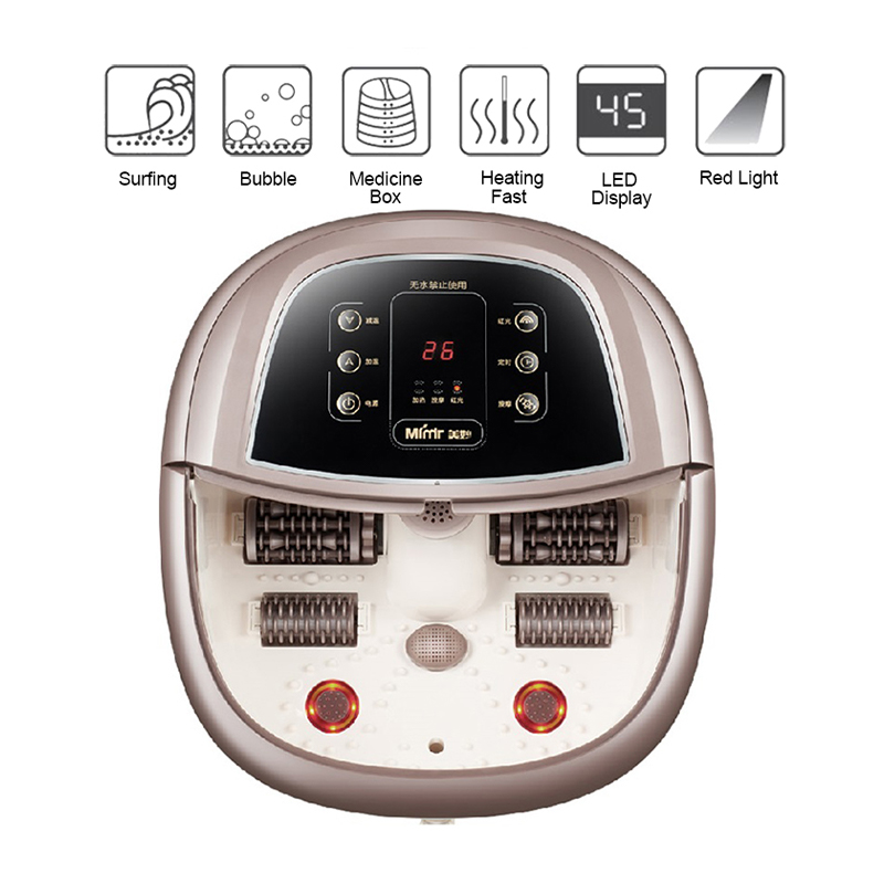 Máquina massageadora automática para banho de spa para pés JD-618 com rolos de massagem rotativos
